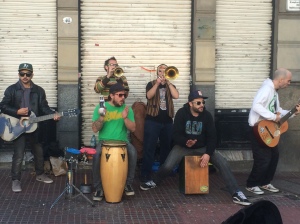 Street musicians in San Telmo. Buenos Aires is too cool.