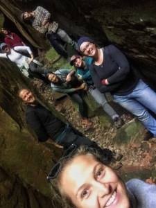 Classic. Cave selfie.
